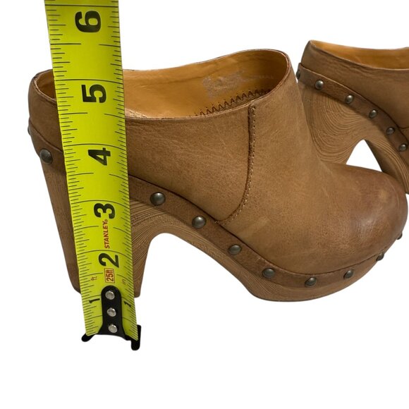 Kork-Ease Womens Demi Leather Platform Slip On Clogs mules Size 6 Boho Retro‎ - Picture 10 of 10